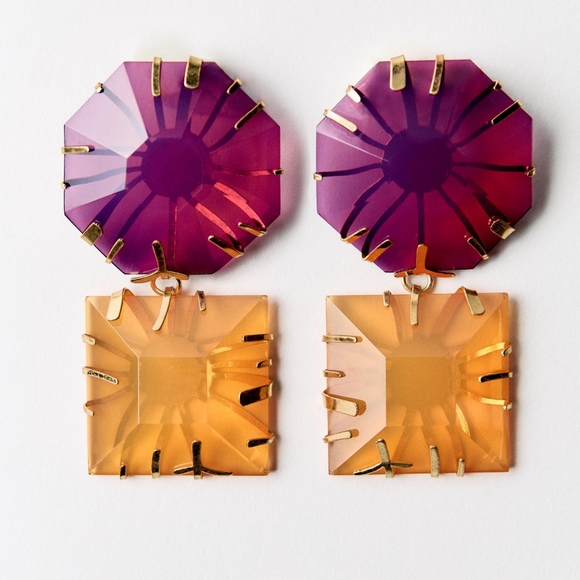 Rare zara statement earrings - Picture 4 of 7